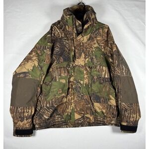 VTG Cabelas GoreTex Jacket Men's 3XL Realtree Treestand Camo Hooded Full Zip EUC